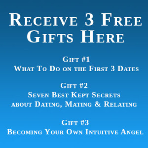 Blue square listing the 3 free gifts