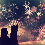 Fireworks and Family Image