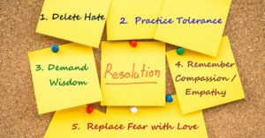 resolution post-it notes